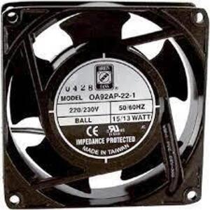 DESCRIPTION: (7) FANS BRAND/MODEL: ORION #OA92AP-22-1 INFORMATION: BLACK SIZE: 220/230V, 50/60 HZ RETAIL$: $21.80 EA QTY: 7