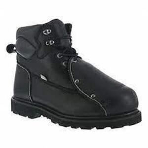 DESCRIPTION: (1) PAIR OF GROUND BREAK GUARD BOOTS BRAND/MODEL: IRON AGE #IA5016 INFORMATION: BLACK SIZE: 13W MENS RETAIL$: $123.99 EA QTY: 1