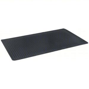 DESCRIPTION: (1) ANTI FATIGUE MAT BRAND/MODEL: NOTRAX #5MDC8 INFORMATION: BLACK, DIAMOND PLATED DESIGN, BEVELED EDGE SIZE: 2 FT X 3 FT, 3/4 IN THICK,