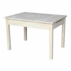 DESCRIPTION: (1) CHILDRENS TABLE WITH LIFT TOP BRAND/MODEL: UNFINISHED FURNITURE INFORMATION: WHITE SIZE: 25" X 32" RETAIL$: $189.99 EA QTY: 1