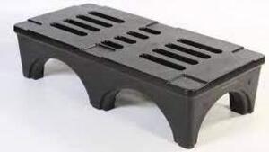 DESCRIPTION: (1) DUNNAGE RACK BRAND/MODEL: OPOLYMIHGT INFORMATION: BLACK SIZE: 48X22X12 RETAIL$: $109.95 EA QTY: 1