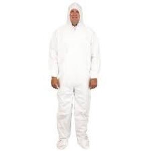 DESCRIPTION: (25) BREATHABLE BARRIER COVERALLS BRAND/MODEL: THE SAFETY ZONE #DCWF-3X-BB INFORMATION: WHITE SIZE: 3XL RETAIL$: $172.54 TOTAL QTY: 25