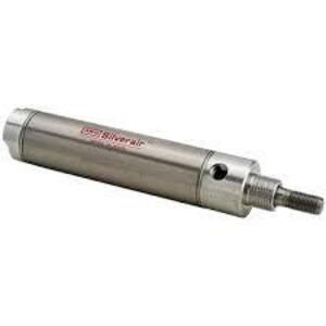 DESCRIPTION: (3) STAINLESS STEEL CYLINDERS BRAND/MODEL: ARO SILVERAIR #AD17 N4B4 026 SIZE: This has a 1 3/4" Bore Size, 1/2" Rod with a 1/2"-20 fine t