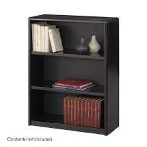 DESCRIPTION: (1) METAL BOOKCASE BRAND/MODEL: SAFCO#7171BL INFORMATION: BLACK SIZE: 31-3/4WX13-1/2X41 RETAIL$: $200.00 EA QTY: 1