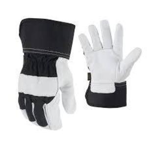 DESCRIPTION: (2) PACKS OF (12) SNUGTITE CANVAS GLOVES BRAND/MODEL: BOSS/15671 INFORMATION: NATURAL & RED/ELASTIC BAND SIZE: LARGE RETAIL$: $43.50 PER