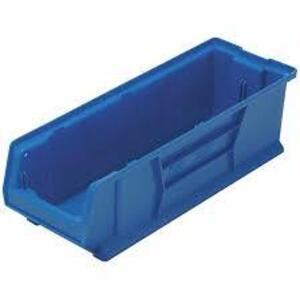 DESCRIPTION: (4) STACKABLE STORAGE BINS BRAND/MODEL: QUANTUM STORAGE SYSTEM #2TA67 INFORMATION: BLUE SIZE: 23X8X7 RETAIL$: $32.78 EA QTY: 4