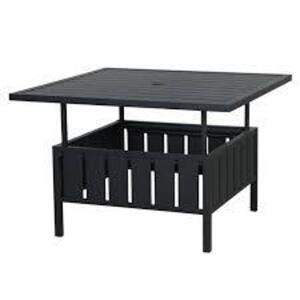 DESCRIPTION: (1) ADJUSTABLE TABLE BRAND/MODEL: MAINSTAYS INFORMATION: ASHER SPRINGS, BLACK RETAIL$: $197.00 EA QTY: 1