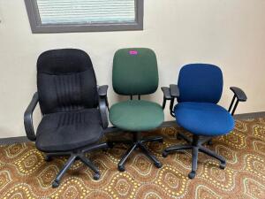 (3) - ROLLING OFFICE CHAIRS