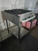 FOUR BURNER GAS RANGE W/ STAND. - 4