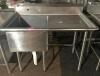 48" SINGLE WELL STAINLESS SINK W/ RIGHT SIDE DRAIN BOARD