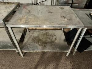 36" X 30" STAINLESS TABLE