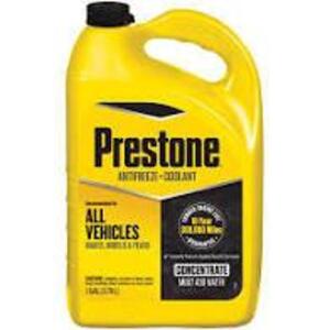 DESCRIPTION (1) ANTIFREEZE COOLANT BRAND/MODEL PRESTONE ADDITIONAL INFORMATION RETAILS FOR $10.00 SIZE 1 GALLON THIS LOT IS ONE MONEY QTY 1