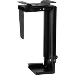 DESCRIPTION: (2) UNDER DESK MOUNT CPU HOLDER BRAND/MODEL: MOUNT-IT #MI-7150 INFORMATION: BLACK SIZE: HOLDS MOST SIZED CPUS RETAIL$: $59.99 EA QTY: 2