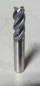 DESCRIPTION: (10) MULTI-HELIX CARBIDE CORNER RADIUS END MILL BRAND/MODEL: YG1 UGMF70916 SIZE: $50.49 EA RETAIL$: 3/8" D R0.03 7/8" LOC QTY: 10