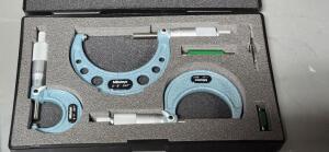 DESCRIPTION: (1) MECHANICAL OUTSIDE MICROMETER SET BRAND/MODEL: MITUTOYO 103-929 SIZE: 0-3" RETAIL$: $444.00 QTY: 1