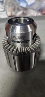 DESCRIPTION: (1) JT3 TAPERED MOUNT DRILL CHUCK BRAND/MODEL: ACUPRO 65867848 SIZE: 13/64-3/4" CAPACITY RETAIL$: $191.05 QTY: 1