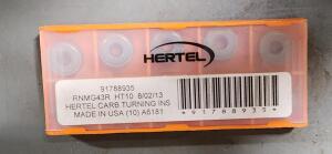 DESCRIPTION: (10) RNMG43R CARBIDE TURNING INSERTS BRAND/MODEL: HERTEL 91788935 RETAIL$: $18.76 PER INSERT QTY: 10