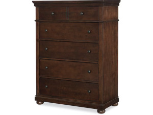 DESCRIPTION: CANTERBURY CHERRY DRAWER CHEST IN CHERRY FINISH BRAND/MODEL: LEGACY CLASSIC 9814-2200 SIZE: 18"X38"X50" RETAIL$: $774.00 QTY: 1