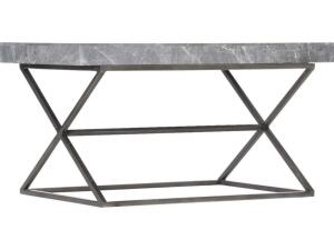 DESCRIPTION: MCCRAY GRAY STONE/ANTIQUE BRONZE 25" RECTANGULAR END TABLE BRAND/MODEL: BERNHARDT BH422011 RETAIL$: $614.00 QTY: 1