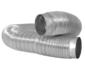 HEAVY DUTY ALUMINUM DUCT WITH COLLARS