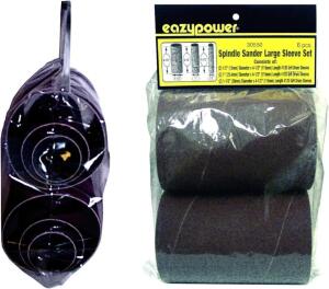 (6) SPINDLE 120 GRIT SLEEVES