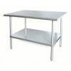 DESCRIPTION: (2) WORK TABLE BRAND/MODEL: PRODUCT NUMBER #2KRD9 INFORMATION: STAINLESS STEEL SIZE: 72 IN X 30 IN, 600 LB OVERALL LOAD CAPACITY RETAIL$: