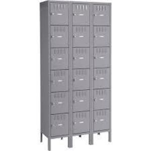 DESCRIPTION: (1) 6 TIER LOCKERS BRAND/MODEL: TENNSCO #4LA22 INFORMATION: GRAY SIZE: 6 TIER, 3 WIDE. RETAIL$: $1140.00 TOTAL QTY: 1