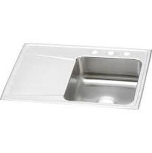 DESCRIPTION: (1) DROP IN SINK BRAND/MODEL: ELKAY INFORMATION: STAINLESS STEEL SIZE: IMAGES ARE FOR ILLUSTRATION PURPOSES ONLY AND MAY NOT BE AN EXACT