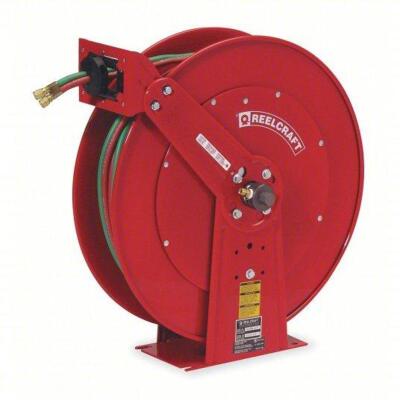 DESCRIPTION: (1) WELDING HOSE REEL BRAND/MODEL: REELCRAFT #5PG12 INFORMATION: RED SIZE: 100 FT (1/4 IN I.D.), 200 PSI MAX OP PRESSURE, ALUMINUM, RED,