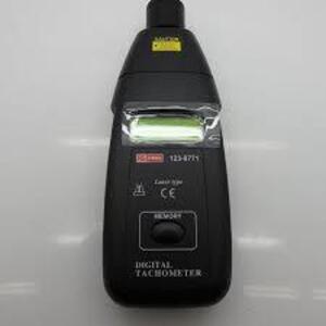 DESCRIPTION: (2) LASER TYPE DIGITAL TACHOMETER BRAND/MODEL: RS #123-8771 INFORMATION: BLACK SIZE: 5 DIGIT RETAIL$: $60.00 EA QTY: 2