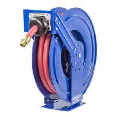 DESCRIPTION: (1) SPRING RETURN HOSE REEL BRAND/MODEL: COXREELS #10C509 INFORMATION: BLUE SIZE: 35 FT (1 IN I.D.), 1 IN NPT, 300 PSI MAX OP PRESSURE, N