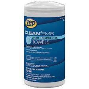 (12) CLEAN EMS SPIRIT 2 DISINFECTANT TOWELS