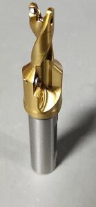 (1) GOLD TWIST CHAMFER DRILL BODY