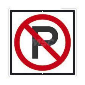 (1) NO PARKING SIGN