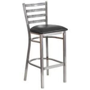 DESCRIPTION: (1) BAR STOOL WITH SLAT BACK BRAND/MODEL: FLASH FURNITURE #XU-DG-697B-CLR-BAR-GG RETAIL$: $98.99 EA QTY: 1