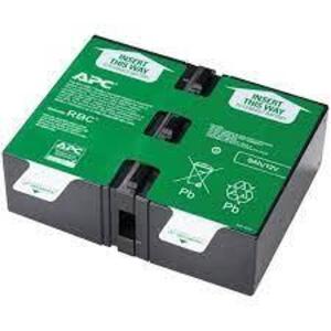 DESCRIPTION: (1) REPLACEMENT UPS BATTERY BRAND/MODEL: SCHNEIDER ELECTRIC/APCRBC124 INFORMATION: FOR USE WITHIN: BR1500G/DETACHABLE CABLE SIZE: 6"W X 8