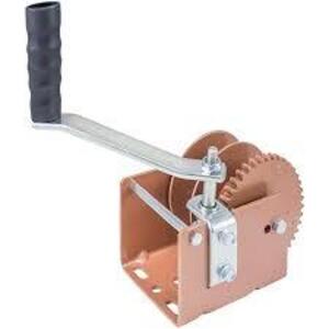 DESCRIPTION: (1) WORM GEAR WINCH BRAND/MODEL: DUTTON-LAINSON #WG2000 INFORMATION: REGULAR DRUM, HANDLE DRIVE SIZE: 2000 LB CAPACITY RETAIL$: $112.99 E