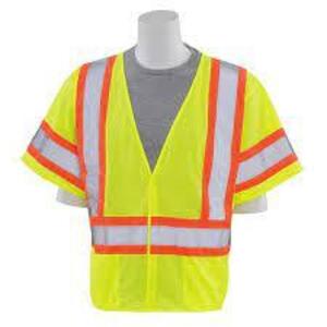 DESCRIPTION: (5) ANSI CLASS 3 HI VIZ SAFETY VESTS BRAND/MODEL: ALLSAFE SMC #5PU54 INFORMATION: HI VIZ YELLOW AND REFLECTIVE SIZE: XL RETAIL$: $16.83 E