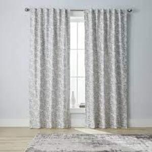 DESCRIPTION: (3) ROD POCKET BLACKOUT PANEL CURTAINS BRAND/MODEL: BETTER HOMES AND GARDENS INFORMATION: TAUPE, EMBROIDERED LEAF PATTERN SIZE: 108" RETA