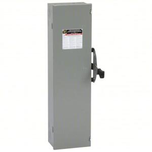 DESCRIPTION: (1) SAFETY SWITCH BRAND/MODEL: SQUARE D #2JWD2 INFORMATION: GALVANIZED STEEL SIZE: FUSIBLE, 100 A, THREE PHASE, 600V AC RETAIL$: $4733.79