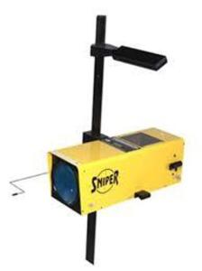 DESCRIPTION: (1) PROFESSIONAL OPTICAL HEADLIGHT AIMING SYSTEM BRAND/MODEL: SNIPER #5405 INFORMATION: YELLOW RETAIL$: $649.95 EA QTY: 1