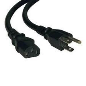 DESCRIPTION: (10) HEAVY DUTY COMPUTER POWER CORDS BRAND/MODEL: TRIPP-LITE #P0007-010 INFORMATION: BLACK SIZE: C13 TO 5-15P, 125V, 15A, 10' RETAIL$: $1