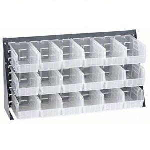DESCRIPTION: (12) STORAGE BINS FOR STORAGE SYSTEM BRAND/MODEL: QUANTUM STORAGE SYSTEMS #10E926 INFORMATION: CLEAR SIZE: 20 IN X 36 IN X � IN RETAIL$: