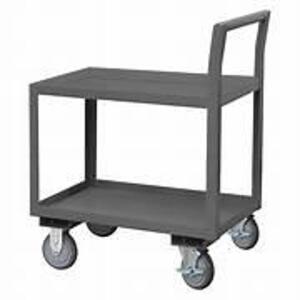 DESCRIPTION: (1) 2 SHELF ROLLING UTILITY CART BRAND/MODEL: DURHAM INFORMATION: STEEL SIZE: 30" X 18" RETAIL$: $471.99 EA QTY: 1