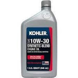 DESCRIPTION (4) SYNTHETIC-BLEND ENGINE OIL BRAND/MODEL KOHLER 10W-30 ADDITIONAL INFORMATION RETAILS FOR $12.84 SIZE 1 QT THIS LOT IS SOLD BY THE PIECE