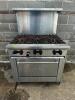 SUNFIRE SIX BURNER RANGE W/ LOWER OVEN