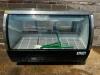 AVANTCO 64" CURVED GLASS DELI COOLER - POWERED ON AND WORKING