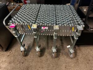 NESTAFLEX HEAVY DUTY GRAVITY CONVEYOR W/ SKATE WHEELS