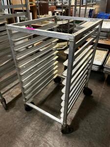 TEN PAN HALF SIZE ROLL ABOUT TRAY RACK