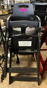 (2) BLACK HIGH CHAIRS